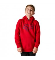 YOUTH LEGACY PULLOVER FLEECE FLAME RED