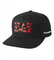 Yoshimura Fox Snapback Hat Black