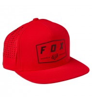 Badge Snapback Hat Flame Red