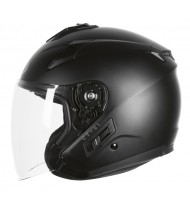 Ozone Ct-01 Black Matt Motorcycle Open Face Helmet