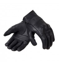 Ozone Stick Custom II Black Leather Motorcycle Gloves