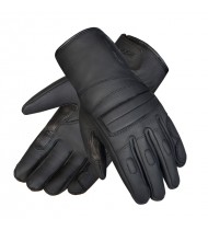 Ozone Rookie Lady CE Black Leather Motorcycle Gloves