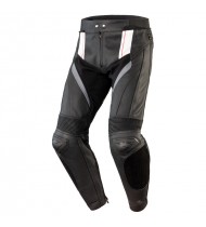 Ozone Volt Black/White Motorcycle Leather Pants