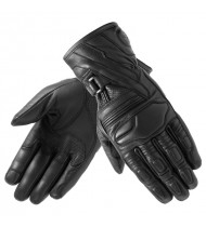 Ozone Touring II Lady Black Leather Motorcycle Gloves