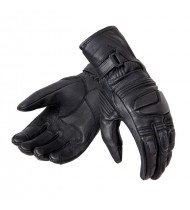 Ozone Touring II Black Leather Motorcycle Gloves