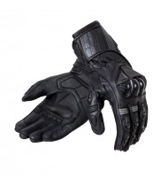 Ozone Rs600 Black/Grey Leather Motorcycle Gloves