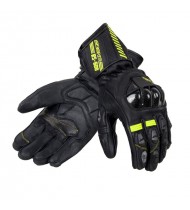 Ozone Rs600 Black/Flo Yellow Leather Motorcycle Gloves