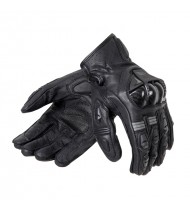 Ozone Rs600 Short Black/Grey Leather Motorcycle Gloves