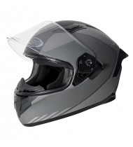 Ozone Helmet Sprint Stripe Matte Black Grey