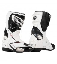 Rebelhorn Lap Perforated White/Black Motorcycle Boots