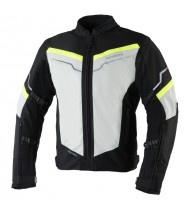 Rebelhorn District Ice/Black/Fluo Yellow Textile Motorcycle Jacket