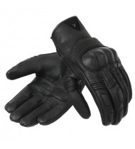Rebelhorn Thug II Perforated Black Leather Motorcycle Gloves