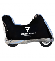 Rebelhorn Motorcycle Cover Top Box Black/Silver