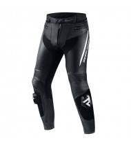Rebelhorn Fighter Black/White Leather Motorcycle Pants