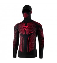Rebelhorn Thermoactive Shirt + Balaclava Therm II 2in1 Black/Red