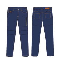 Rebelhorn Jeans Pants Rage II Tapered Washed Blue