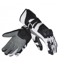 Rebelhorn Leather Gloves Fighter White/Black