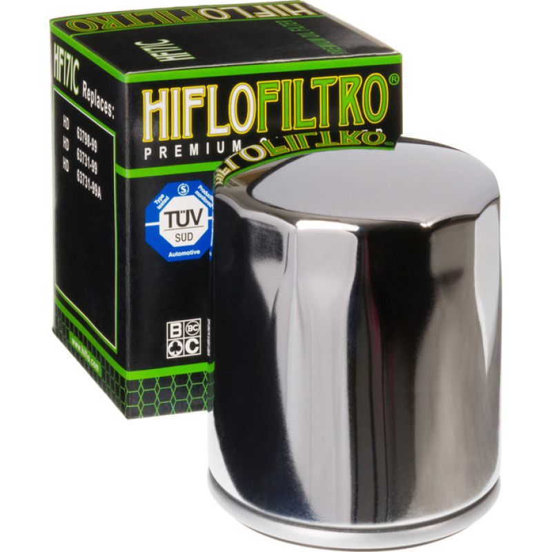 Hiflofiltro HiFlo oil filter HF171C chrome