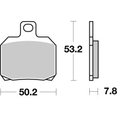SBS Brakepads Carbon Tech rear