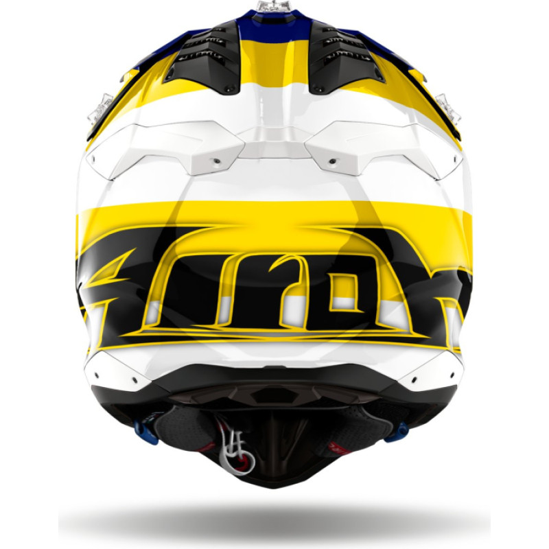 Airoh Helmet Aviator 3 Monarch Blue/Yellow Gloss
