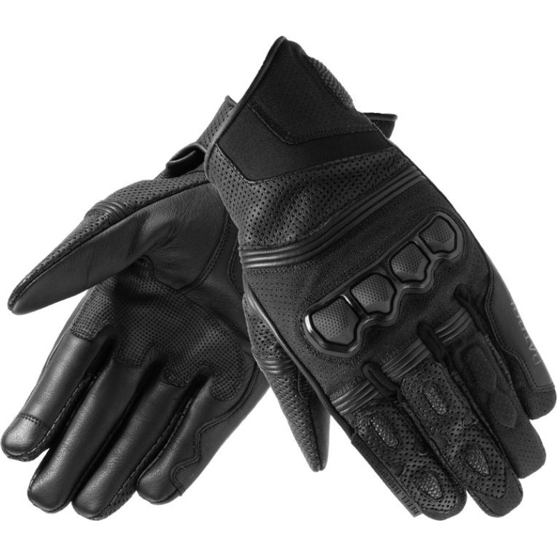 Rebelhorn PATROL SHORT BLACK MOTORCYCLE GLOVES
