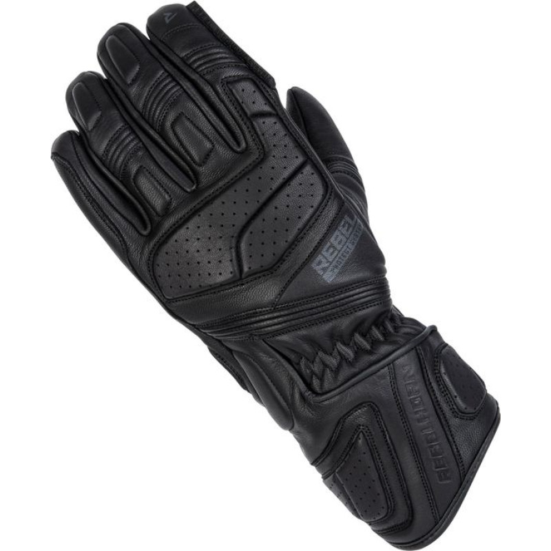 Rebelhorn HIKE 2 BLACK MOTORCYCLE GLOVES