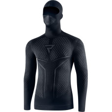 Rebelhorn THERM 2 2IN1 BLACK GREY THERMOACTIVE SHIRT WITH BALACLAVA