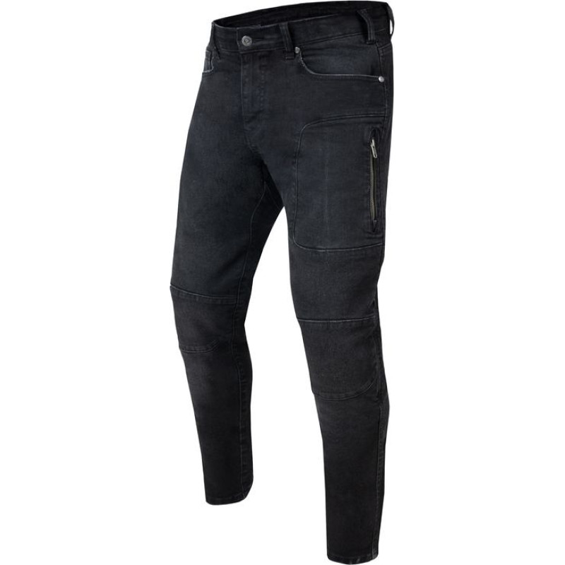 Rebelhorn RAGE 2 WASHED BLACK MOTORCYCLE JEANSTAPERED FIT