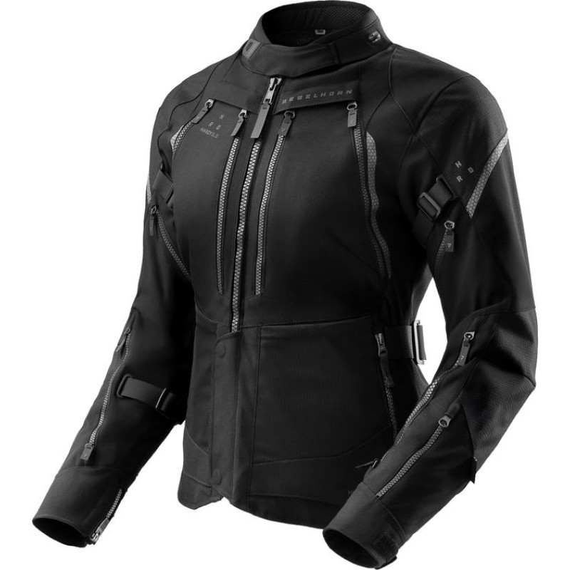 Rebelhorn HARDY 3.0 WOMEN BLACK TEXTILE MOTORCYCLE JACKET WXS