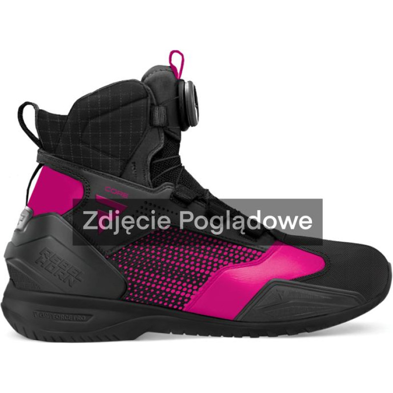 Rebelhorn CORE BLACK PINK MOTORCYCLE BOOTS