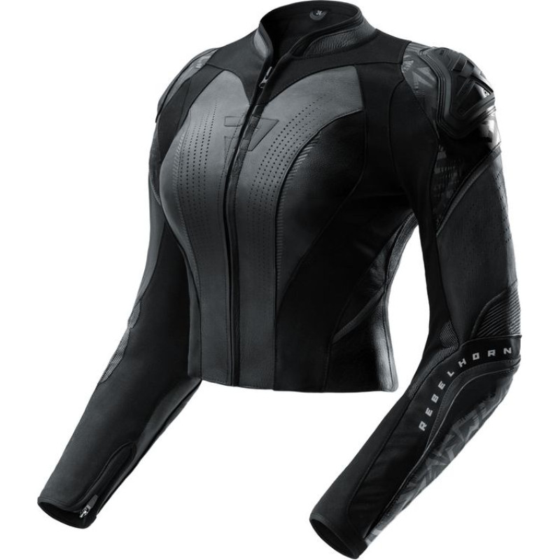 Rebelhorn DIVA RS WOMEN BLACK LEATHER MOTOCYCLE JACKET