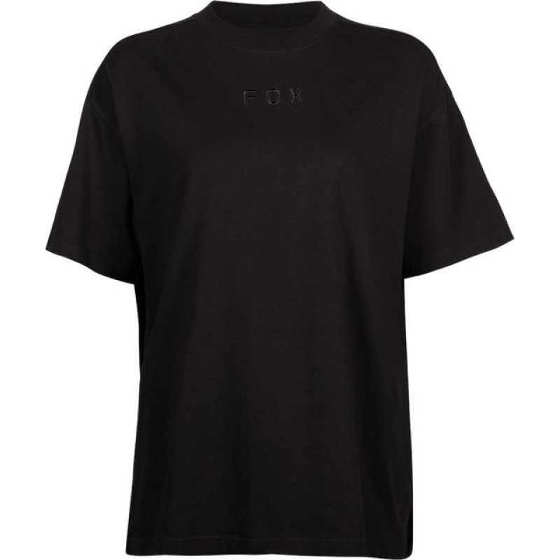 FOX W Wordmark Os Ss Tee Black