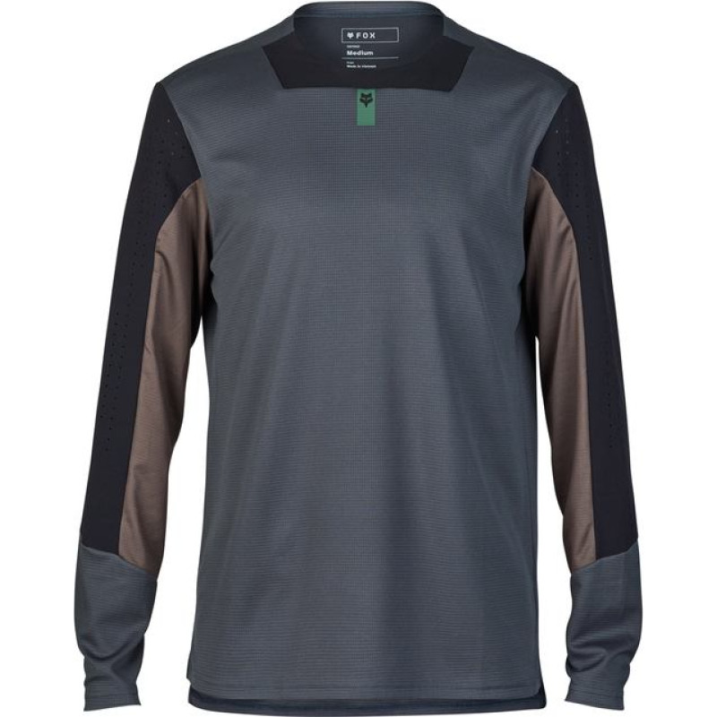 FOX LONG SLEEVE FOX DEFEND GRAPHITE CYCLING JERSEY