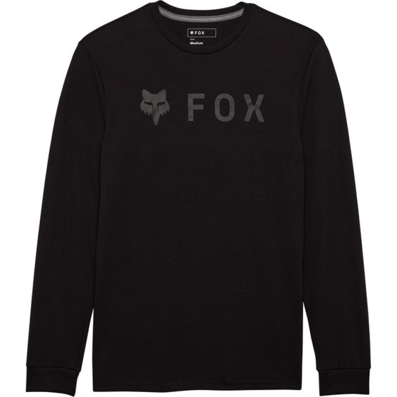 FOX ABSOLUTE TECH TEE BLACK/BLACK S sweatshirt