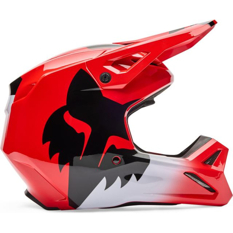 FOX HELMET FOX V1 SHIELD FLUO RED