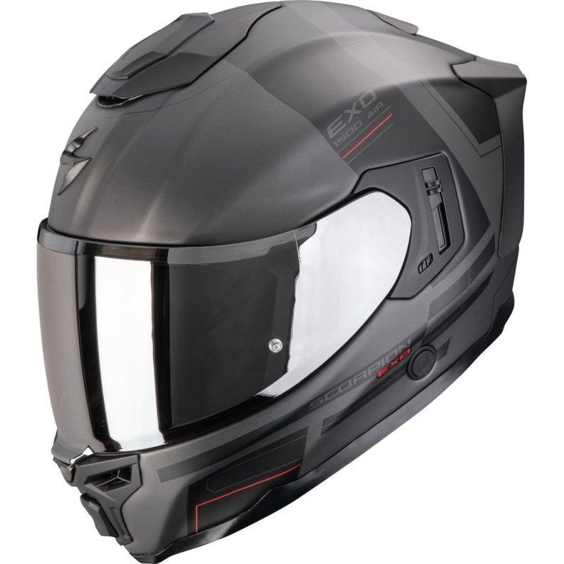 Scorpion Helmet EXO-1500 AIR DUAL Matt Silver-Black