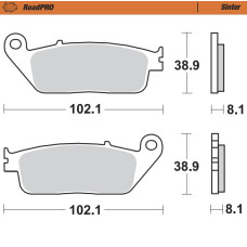 Moto Master Moto-Master Brakepads RoadPRO Sinter front