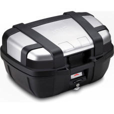 Givi 52 litre top-case black with aluminium finish with top opening