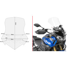 Givi Specific screen transp. 56.5 x 50 cm (H x W) XT1200ZE Super Tener&egrave; (14)