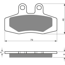 Goldfren Brake Pads 026 Ceramic Carbon AD