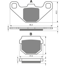 Goldfren Brake Pads 047 Ceramic Carbon K1