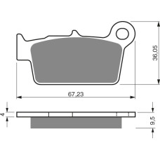 Goldfren Brake Pads Rear 187 Ceramic Carbon S33