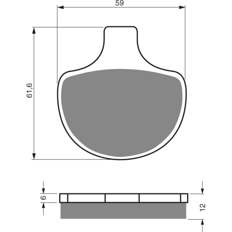 Goldfren Brake Pads 057 Ceramic carbon AD