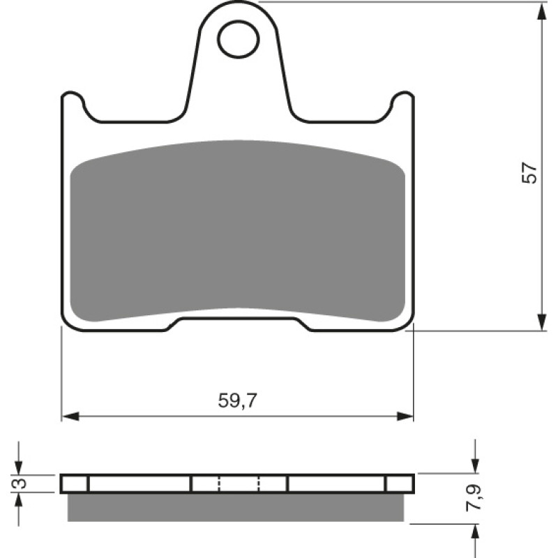 Goldfren Brake Pads 148 Ceramic carbon AD