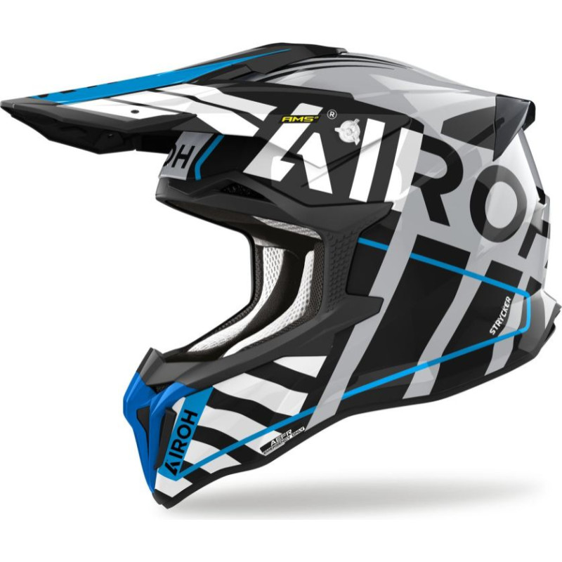 Airoh Helmet Strycker Brave blue grey