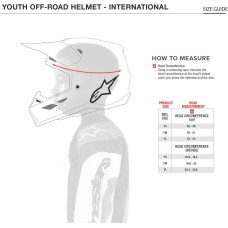 Alpinestars Helmet SM3 Youth Fray Red/Yellow Fluo/Black