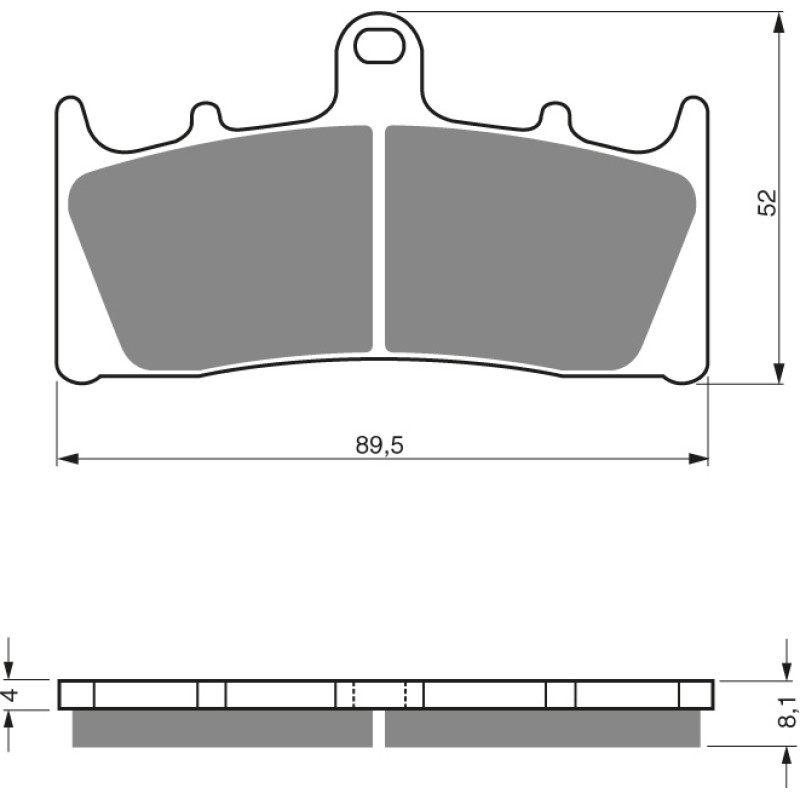 Goldfren Brake Pads 039 Ceramic carbon AD