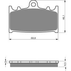 Goldfren Brake Pads 032 Ceramic Carbon S3