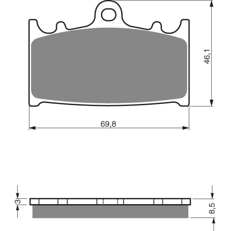 Goldfren Brake Pads 032 Ceramic Carbon S3