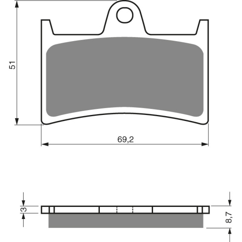 Goldfren Brake Pads 070 Ceramic Carbon S3